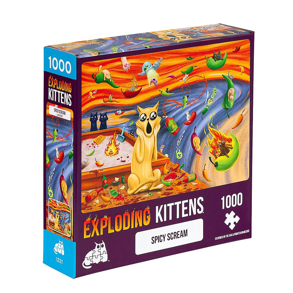 EXPLODING KITTENS 1000 PIECE PUZZLE SPICY SCREAM (PSCREAM-1K-6) EN