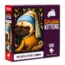 爆炸貓1000片拼圖: 戴珍珠耳環的巴哥犬 英文版 EXPLODING KITTENS 1000 PIECE PUZZLE PUG WITH A PEARL EARRING