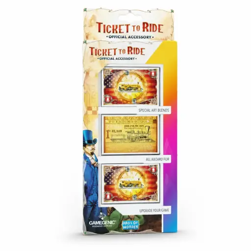 [GGS15002ML] 鐵道任務牌套: 美國篇 TICKET TO RIDE ART SLEEVES 46X70 MM