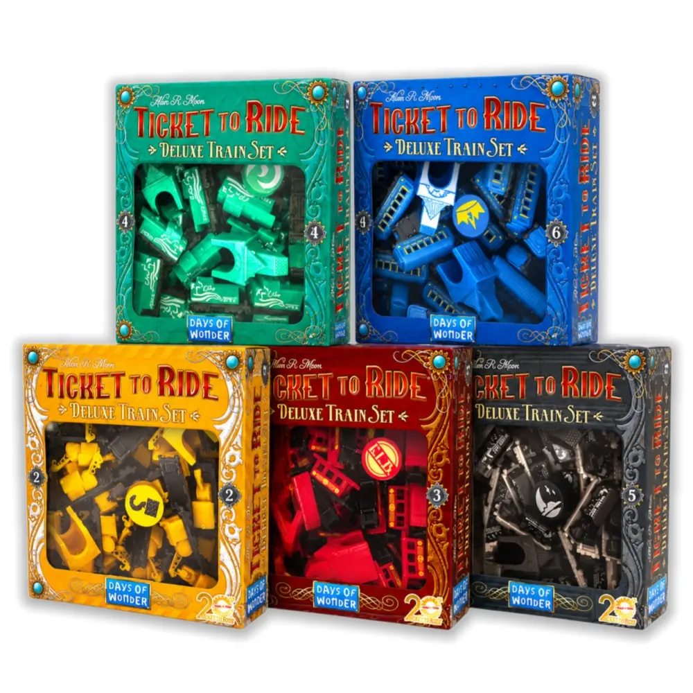 [T2R20THDTSDISEN] TICKET TO RIDE 20TH ANNIVERSARY DELUXE TRAIN SET DISPLAY EN